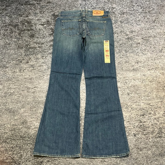 Lucky Brand Denim - NWT Vintage Lucky Brand Jeans Womens 10 (32x33) Blue Sweet N Low Rise Flare Y2K